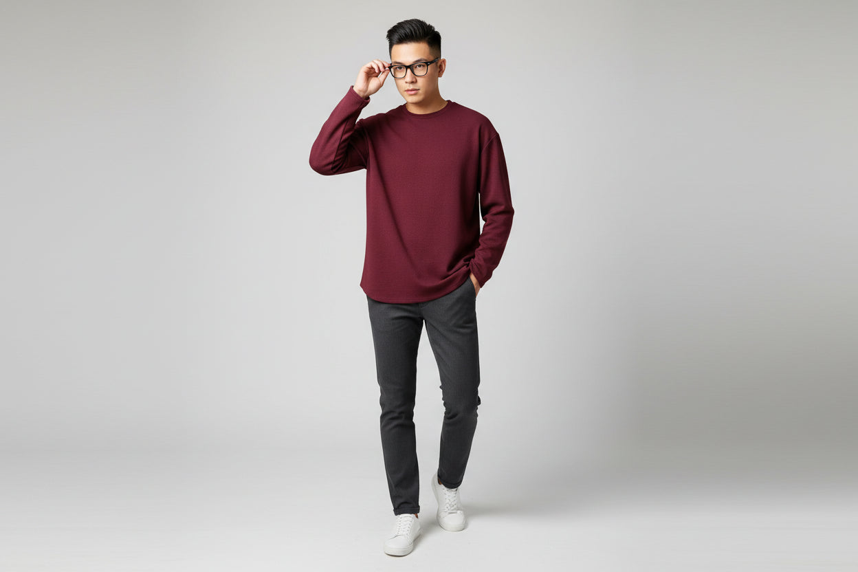 Urban Collection: Long Sleeve-Wine